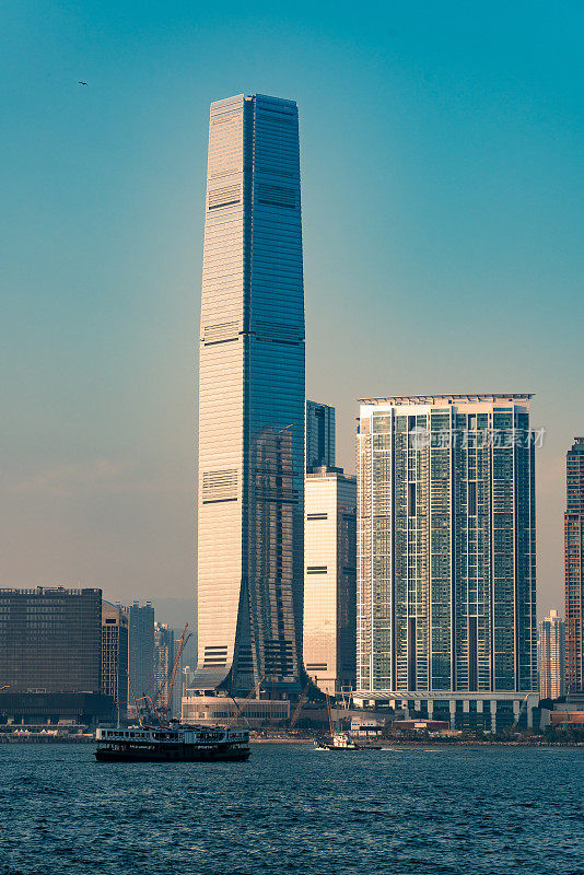 香港维多利亚港内的渡轮