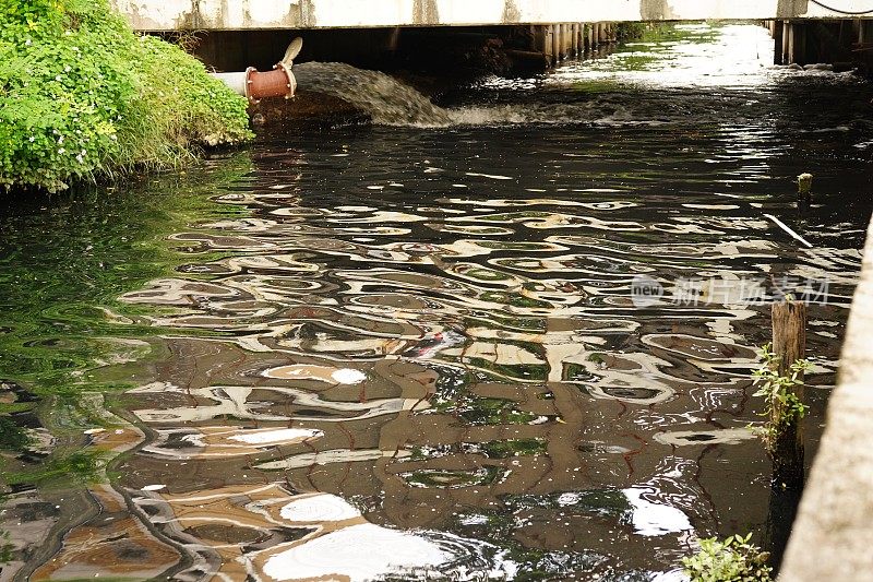 浊水流出管道