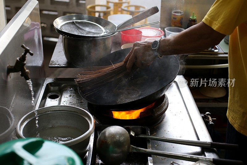 中国餐馆的厨房