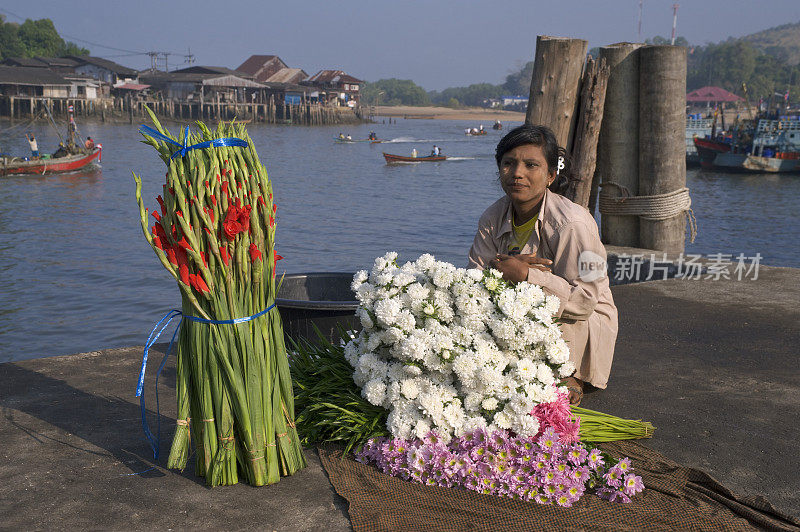 缅甸花卖