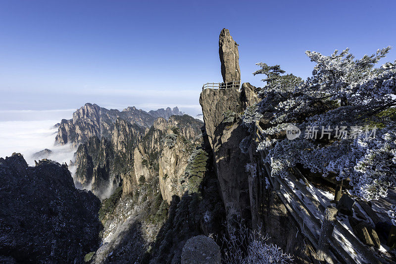 中国的黄山。