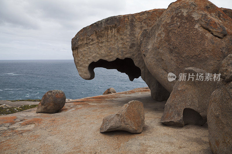 侵蚀-引人注目的岩石，袋鼠岛，南澳大利亚