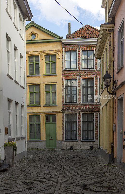 比利时根特街的历史古老建筑