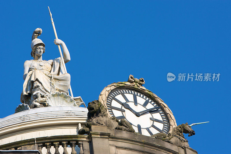 密涅瓦，智慧女神在利物浦市政厅