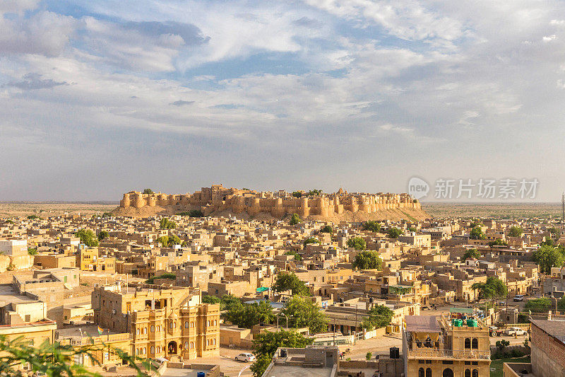 拉贾斯坦邦的Jaisalmer堡