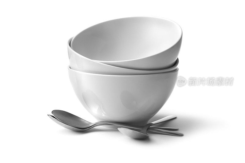 厨房用具:碗和勺子