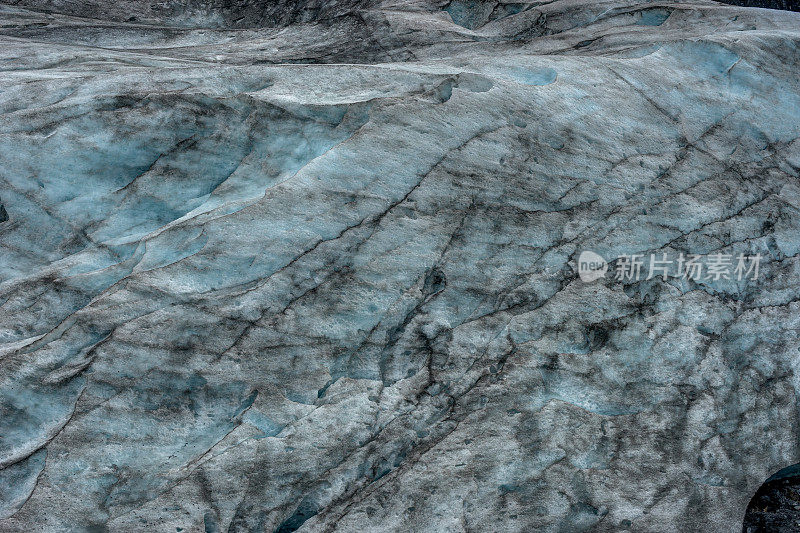 出口冰川在美国阿拉斯加州苏厄德