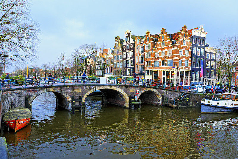 荷兰阿姆斯特丹的城市景观