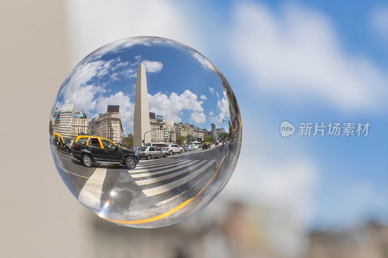 阿根廷布宜诺斯艾利斯玻璃球扭曲