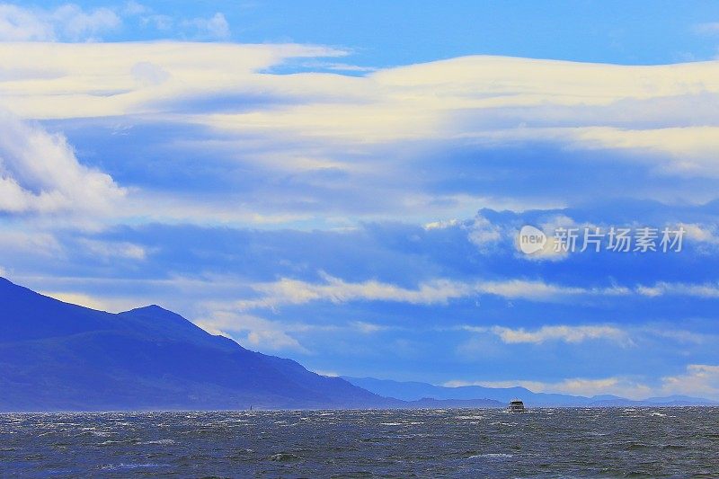 比格尔海峡湾水-乌斯怀亚景观-火地岛，阿根廷