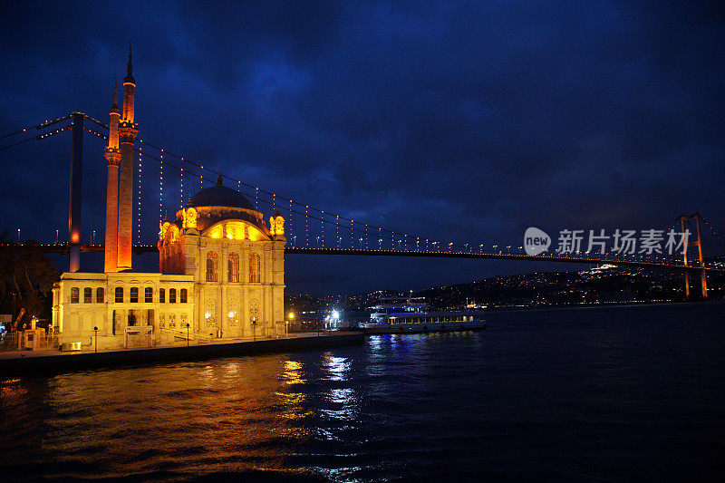 ortaköy和博斯普鲁斯大桥概览