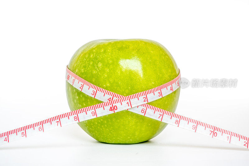 用尺子量苹果，健康饮食理念