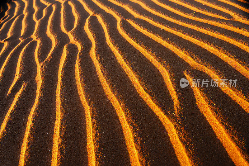 近距离纹理沙丘在索苏斯瓦莱纳米比亚沙漠