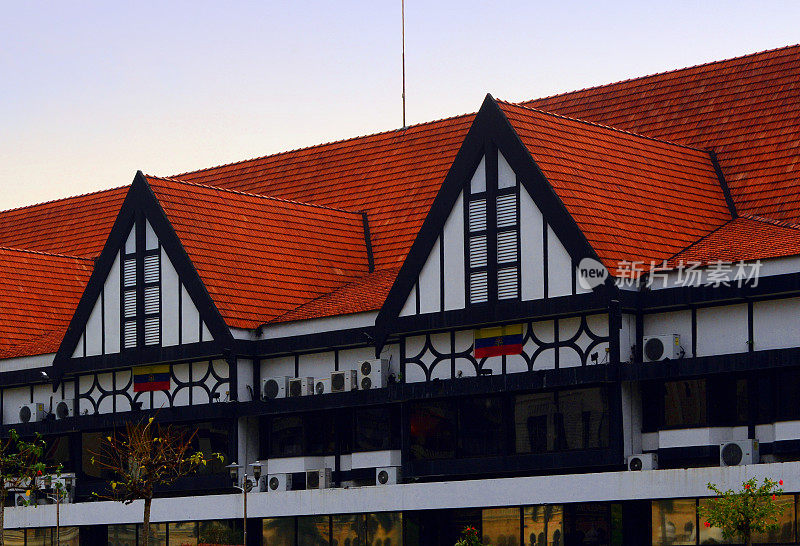 皇家雪兰莪俱乐部的英国殖民时期建筑，巴东-莫迪卡广场，吉隆坡，马来西亚