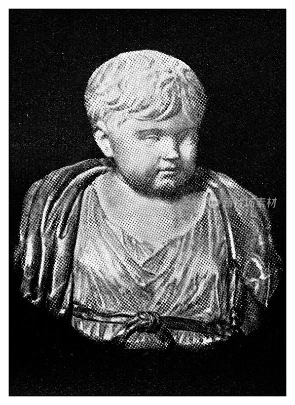 罗马经典肖像图集:尼禄雕像