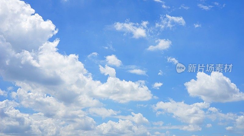 天空与美丽的云彩日落的背景