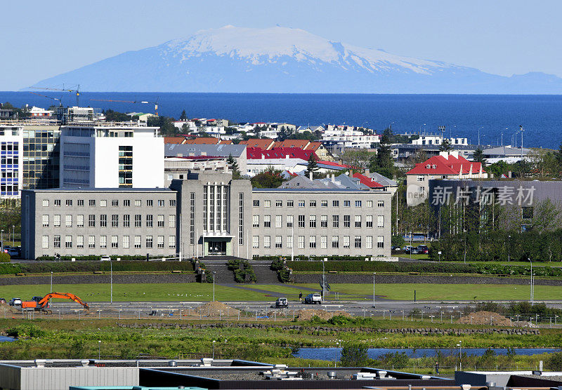 冰岛大学和Snæfellsjökull高峰，Reykjavík，冰岛