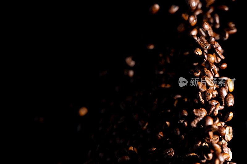 咖啡交响曲:惊人的工作室拍摄的咖啡豆