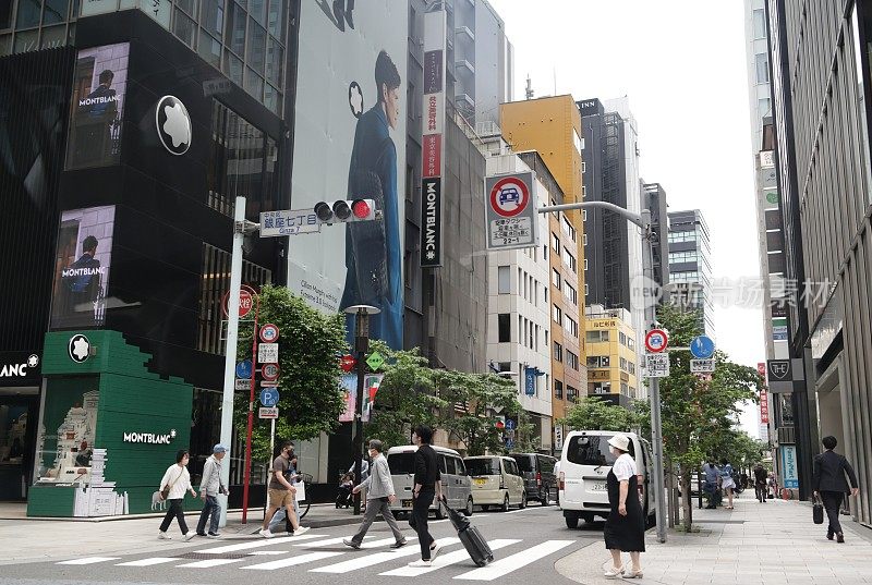 日本东京银座花章街