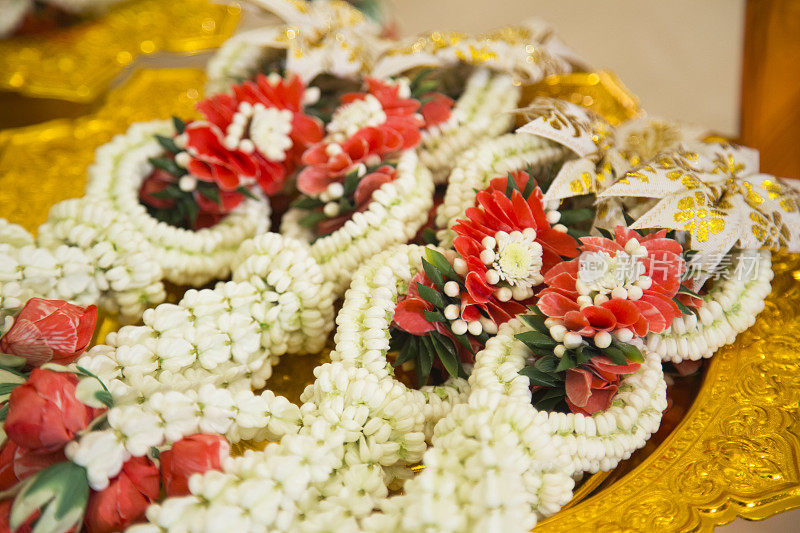 泰国花环的婚礼