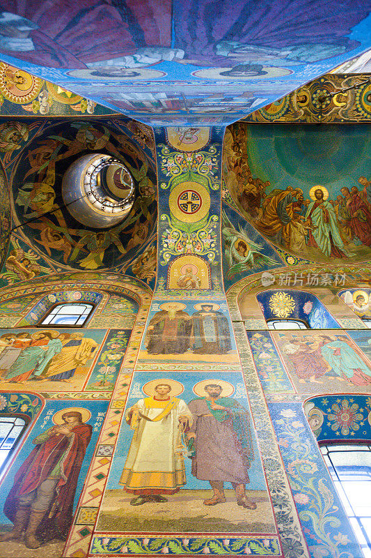 圣彼得堡东正教大教堂内部的马赛克