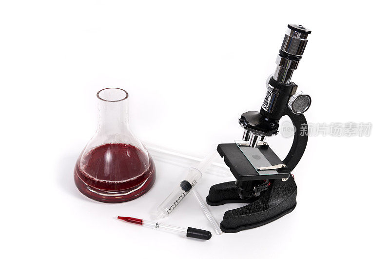 显微镜和血检设备