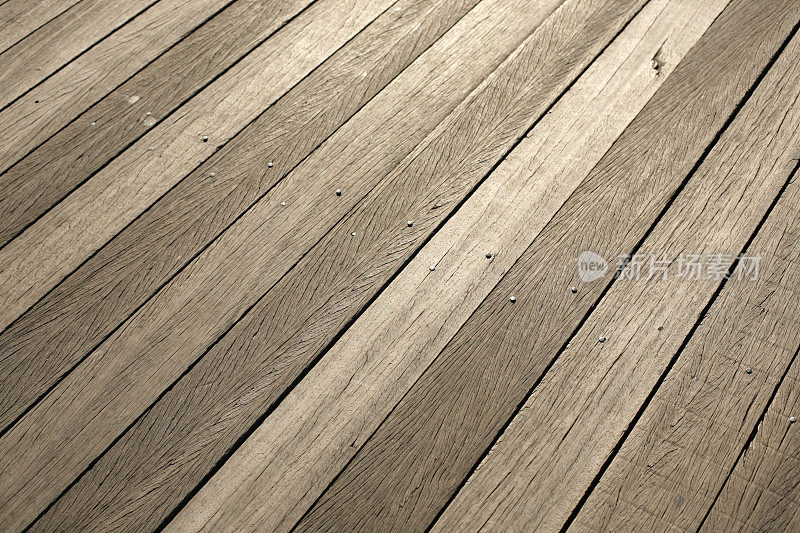 柚木甲板木板路木材背景