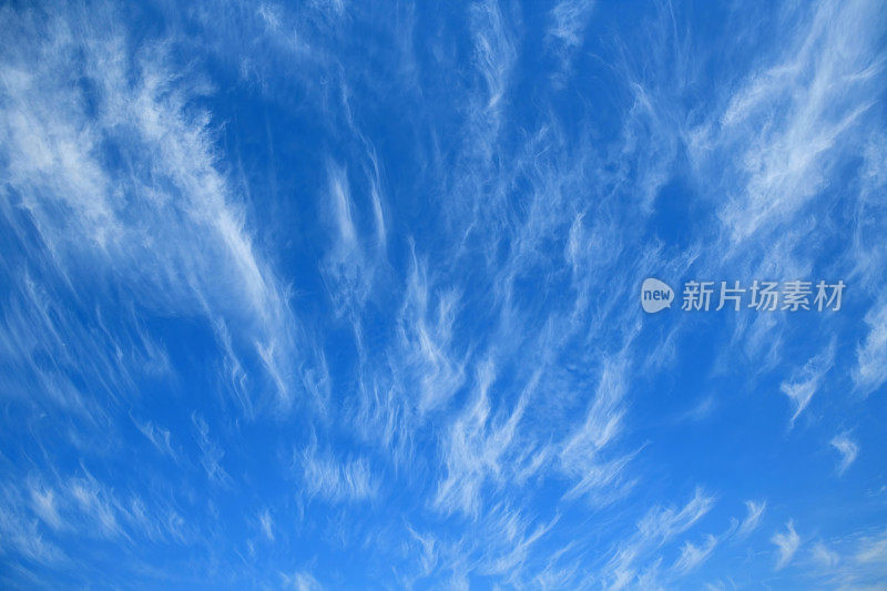背景-蓝色天空中的云朵