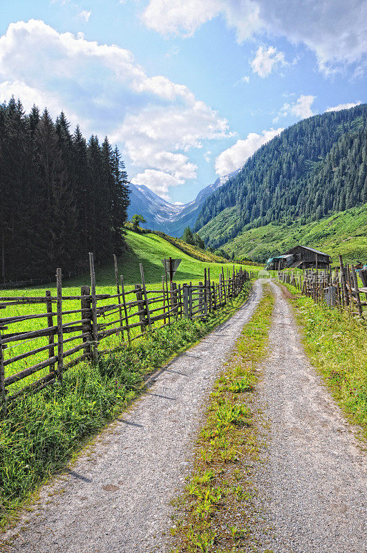 齐勒塔尔阿尔卑斯山景观(奥地利)