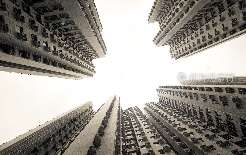中国香港的一栋公寓楼