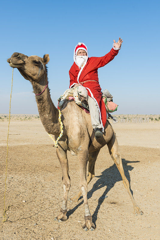圣诞老人和骆驼