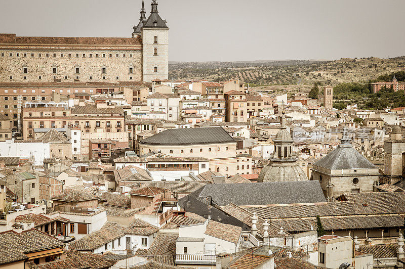 托莱多鸟瞰图，西班牙城市景观