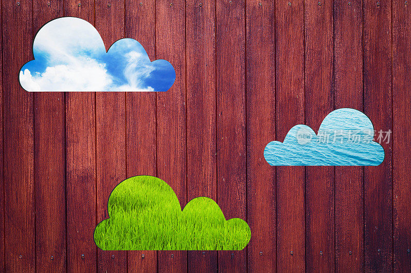 木墙纹理通透，具有3种自然质感。