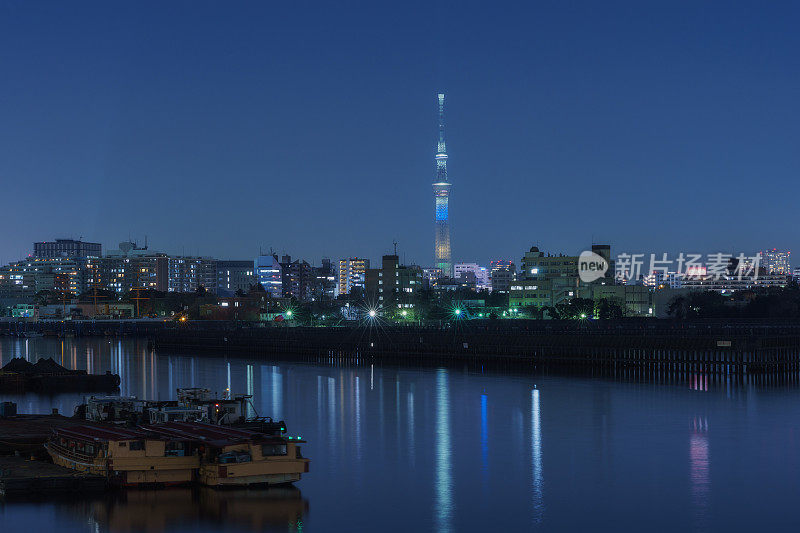 晴美运河和东京天空树