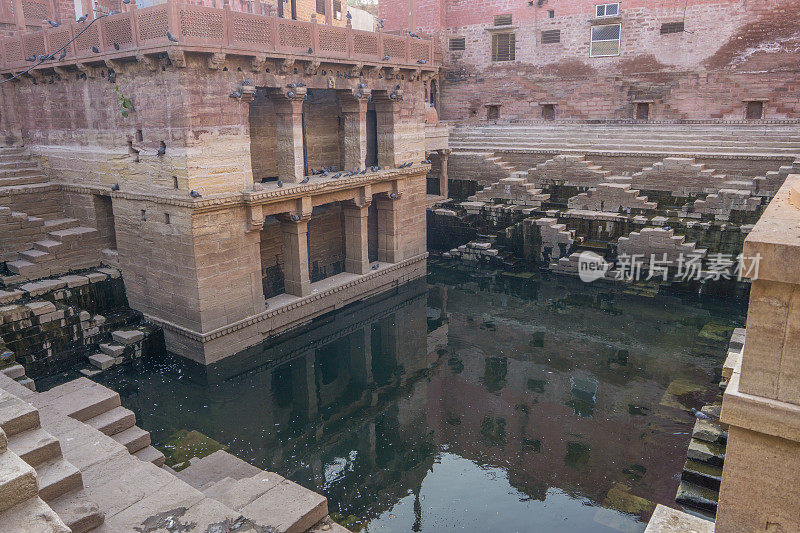 Stepwell，焦特布尔，拉贾斯坦邦，印度