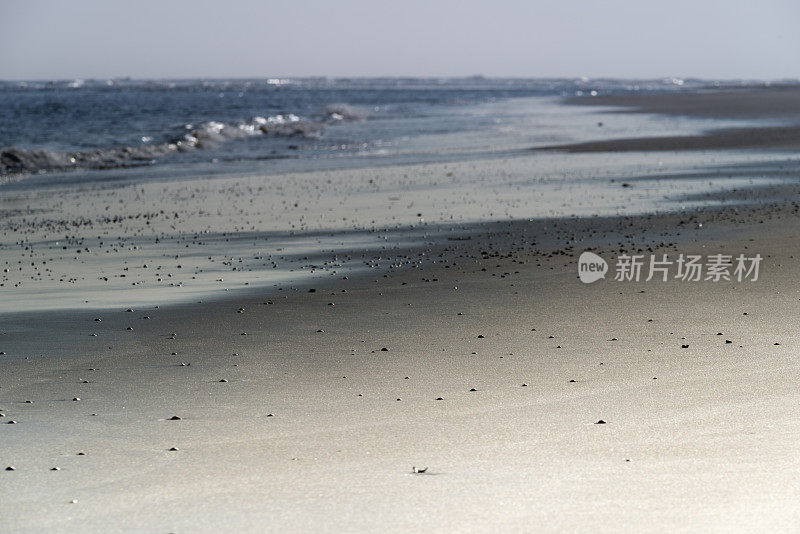 沙滩，大海，沙滩，没有人