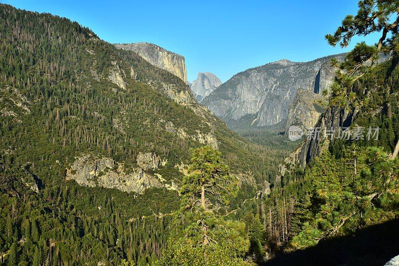 优山美地山谷的东景