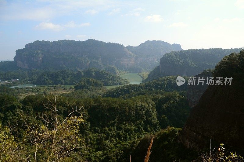 中国广东省丹霞山的景观