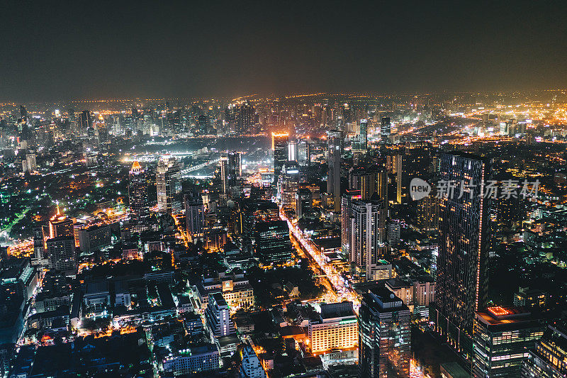 曼谷的夜景