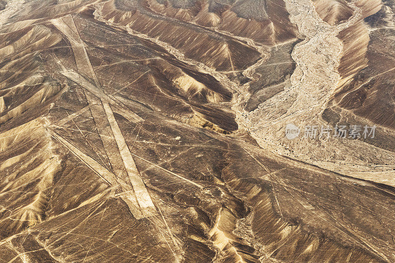 秘鲁纳斯卡沙漠的纳斯卡线