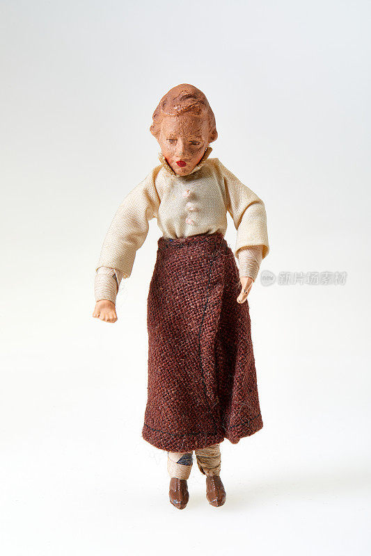 古董木偶，金发女人