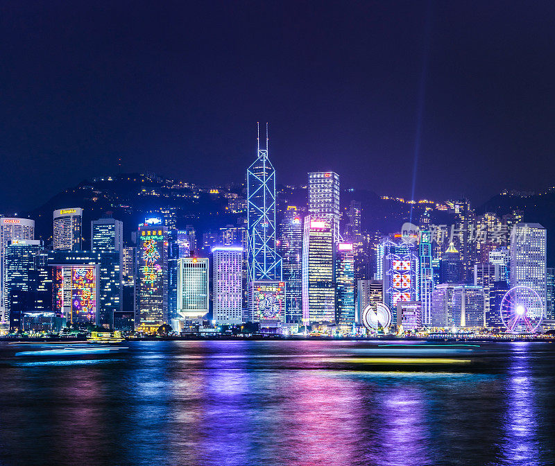 香港维多利亚港夜景