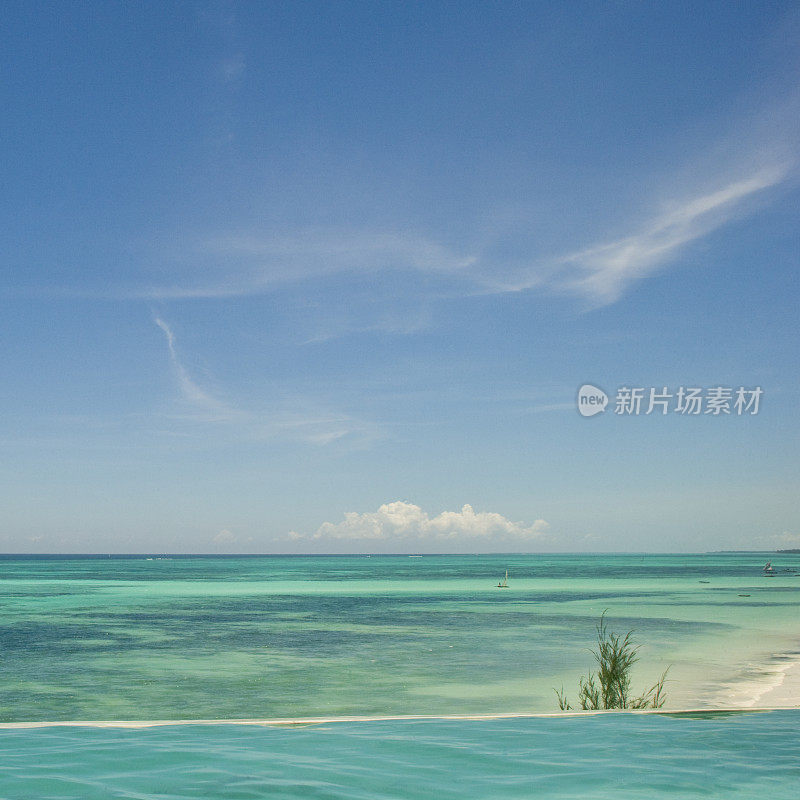 无边泳池和印度洋的美景