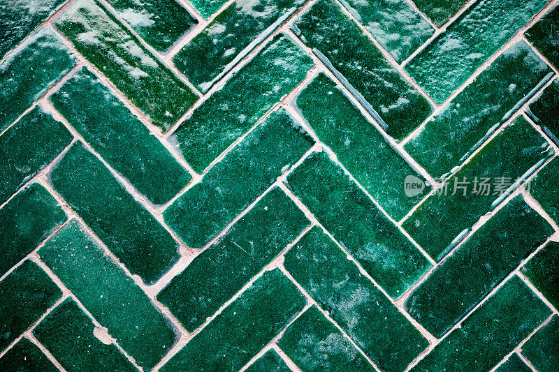摩洛哥经典绿色瓷砖