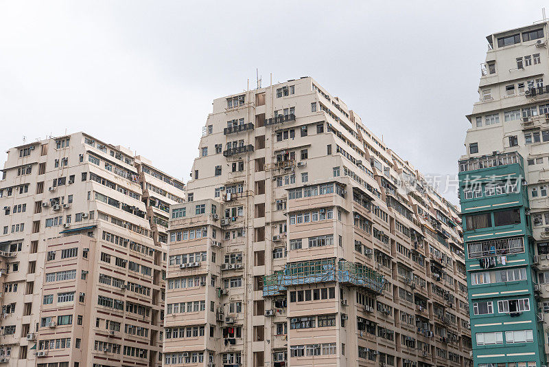 香港九龙半岛大角咀的住宅大厦