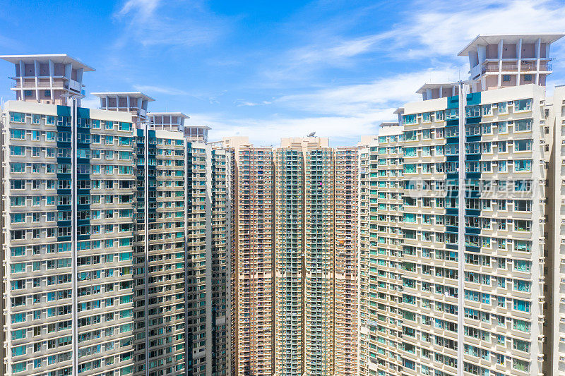 香港住宅楼宇鸟瞰图