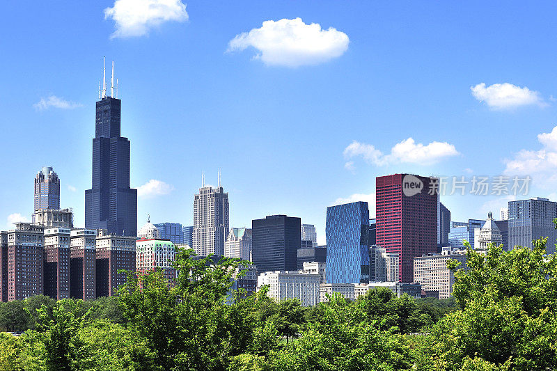 美国芝加哥城市景观