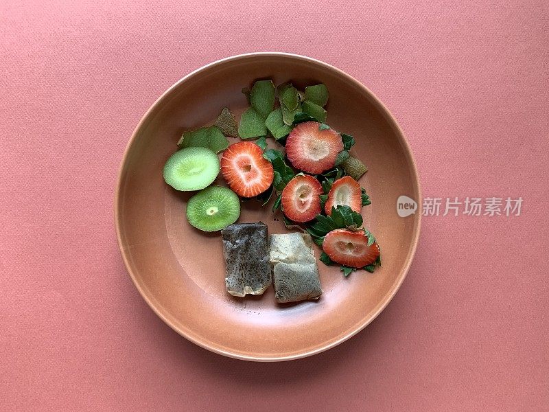 用于堆肥的食物残渣