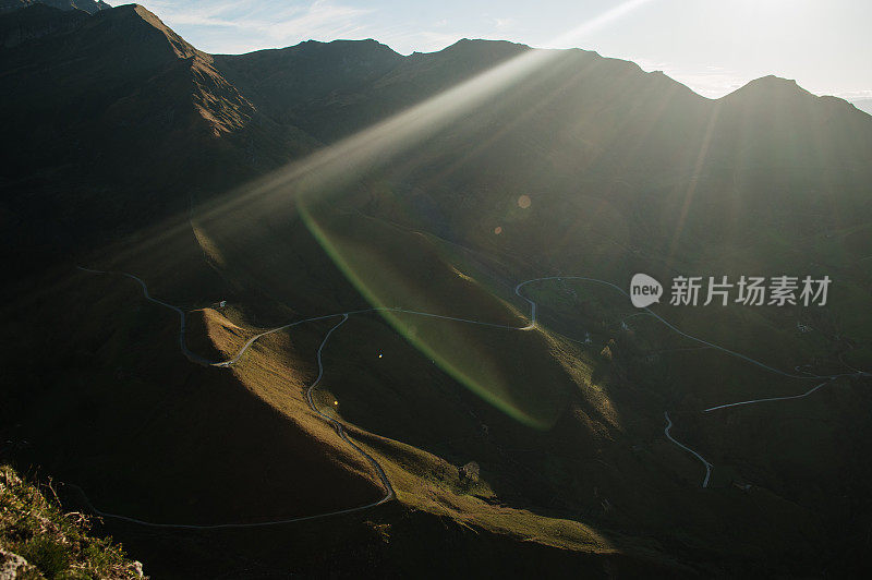 西班牙坎塔布里亚美丽的山景