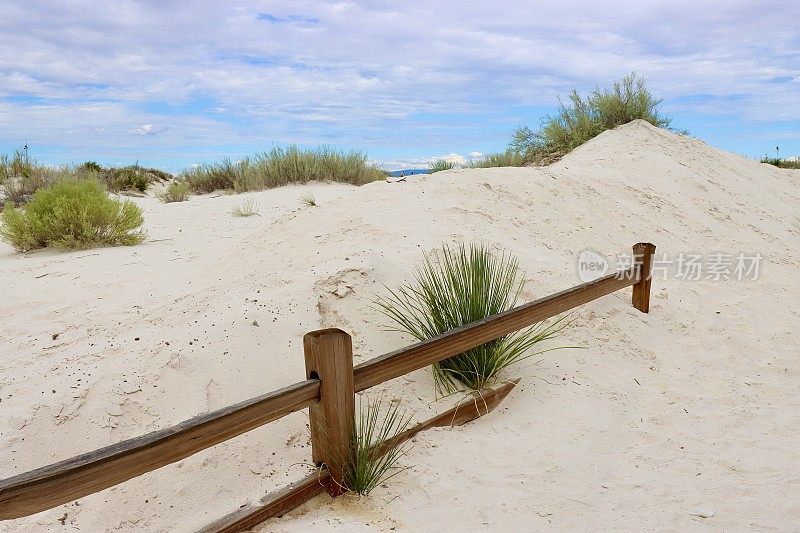 白沙国家公园流沙的迹象